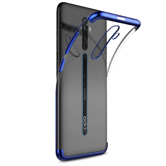 Microsonic Oppo Reno 2Z Kılıf Skyfall Transparent Clear Mavi