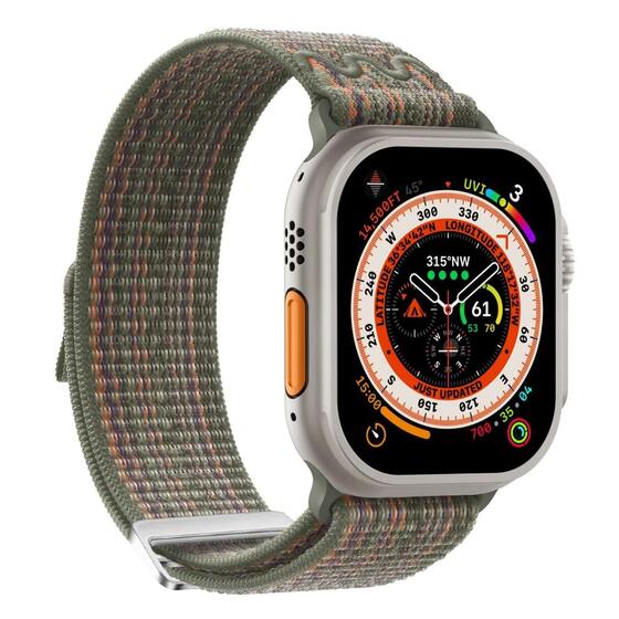 Microsonic Apple Watch Series 10 46mm Kordon Terra Strand Koyu Yeşil