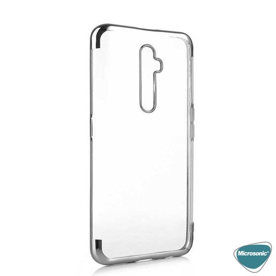 Microsonic Oppo Reno 2Z Kılıf Skyfall Transparent Clear Gümüş