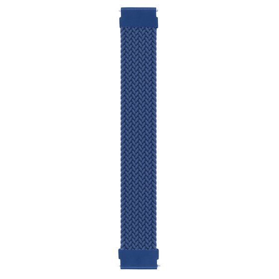 Microsonic Huawei Watch 5 46mm Kordon, (Small Size, 135mm) Braided Solo Loop Band Lacivert