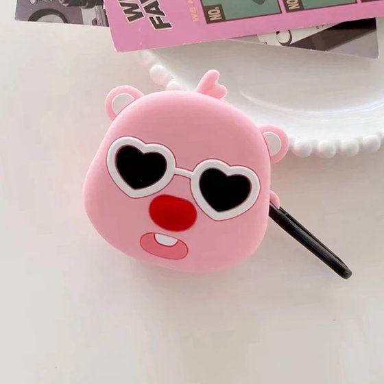 Microsonic Samsung Galaxy Buds FE Kılıf Cartoon Figürlü Silikon Crtn-Fgr-Gzlk-Pnd-Pmb