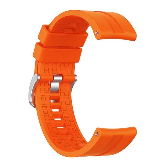 Microsonic Huawei Watch 5 46mm Kordon, Silicone RapidBands Turuncu