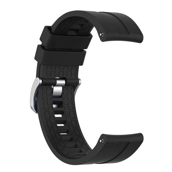 Microsonic Huawei Watch 5 46mm Kordon, Silicone RapidBands Siyah
