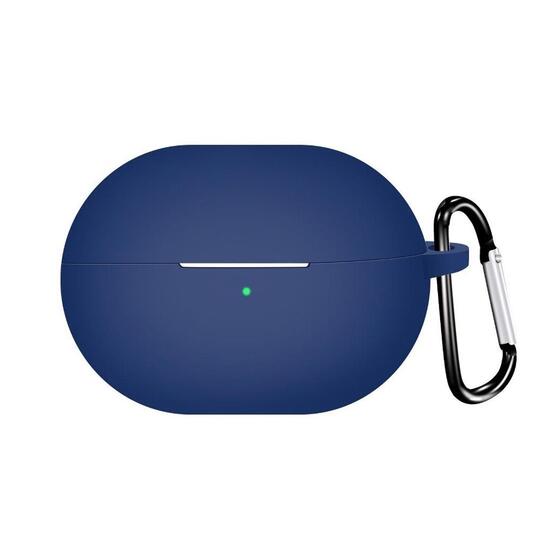 Microsonic Huawei FreeBuds Pro 4 Kılıf Askılı Mat Silikon Lacivert