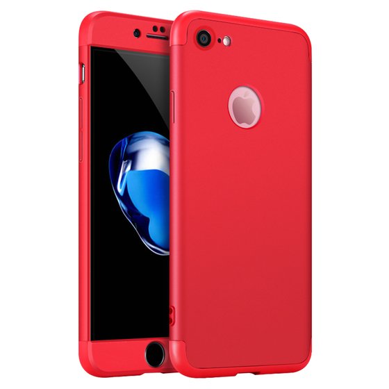 Microsonic Apple iPhone 6S Plus Kılıf Double Dip 360 Protective Kırmızı