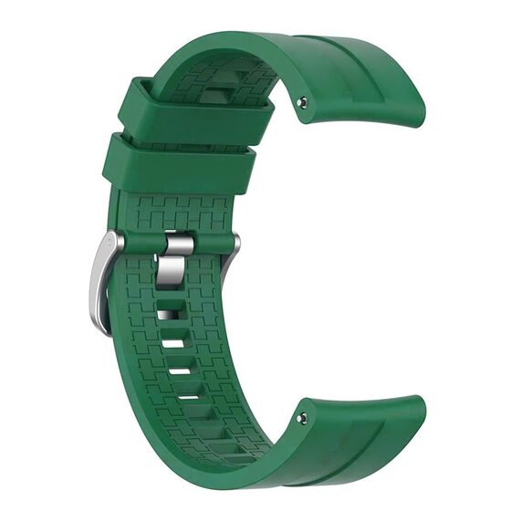 Microsonic Huawei Watch 5 46mm Kordon, Silicone RapidBands Koyu Yeşil