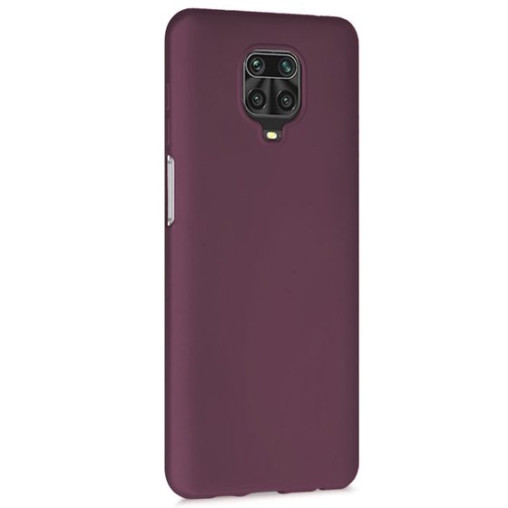 Microsonic Matte Silicone Xiaomi Redmi Note 9 Pro Max Kılıf Mor