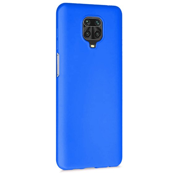 Microsonic Matte Silicone Xiaomi Redmi Note 9 Pro Max Kılıf Mavi