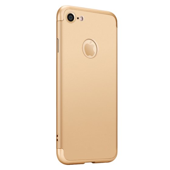 Microsonic Apple iPhone 6S Plus Kılıf Double Dip 360 Protective Gold