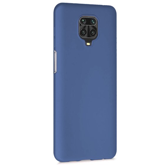 Microsonic Matte Silicone Xiaomi Redmi Note 9 Pro Max Kılıf Lacivert