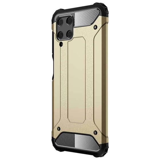 Microsonic Samsung Galaxy M22 Kılıf Rugged Armor Gold