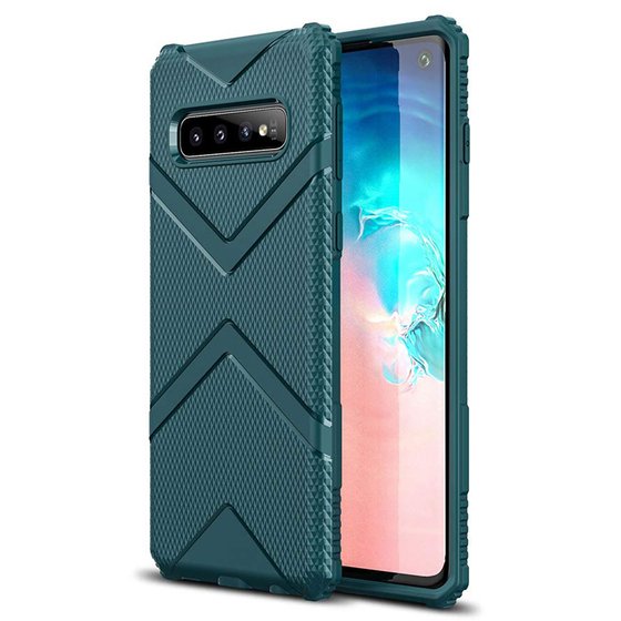 Microsonic Samsung Galaxy S10 Kılıf Diamond Shield Yeşil