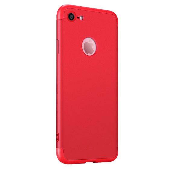 Microsonic Apple iPhone 6 Plus Kılıf Double Dip 360 Protective Kırmızı