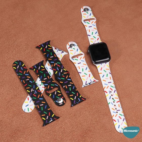 Microsonic Apple Watch Series 10 46mm Kordon Harmony Edition Beyaz