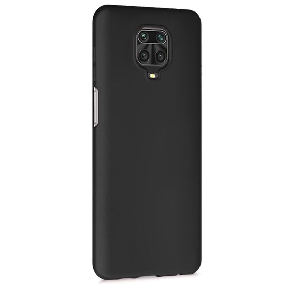 Microsonic Matte Silicone Xiaomi Redmi Note 9 Pro Kılıf Siyah