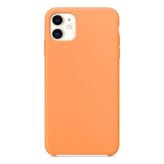 Microsonic Apple iPhone 11 (6.1'') Kılıf Liquid Lansman Silikon Papaya