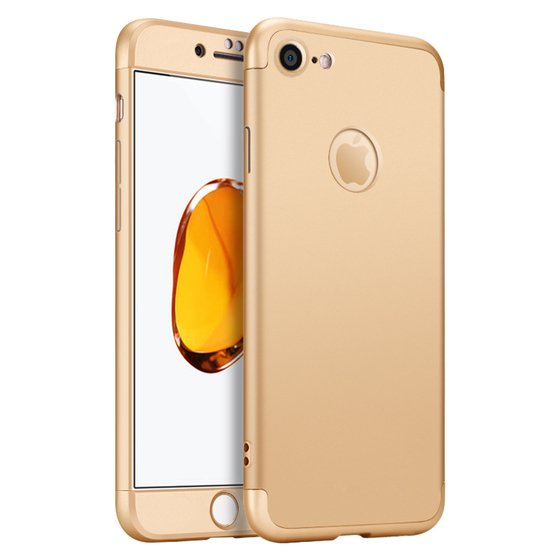 Microsonic Apple iPhone 6 Plus Kılıf Double Dip 360 Protective Gold