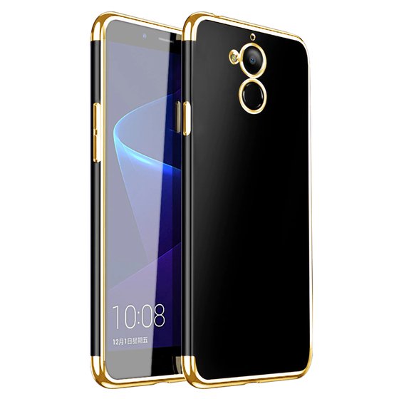 Microsonic General Mobile GM8 Kılıf Skyfall Transparent Clear Gold