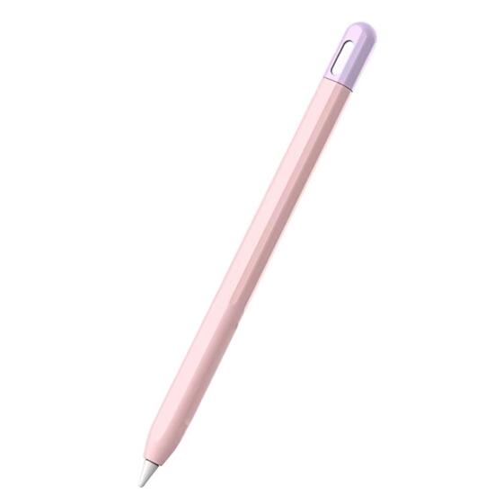 Microsonic Apple Pencil Pro Kılıf Mat Silikon Lila Pembe