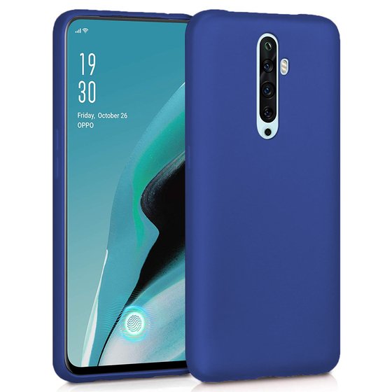 Microsonic Matte Silicone Oppo Reno 2Z Kılıf Lacivert