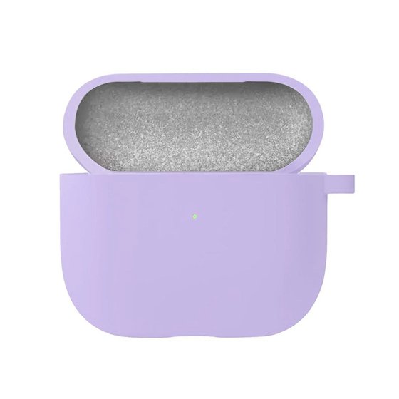 Microsonic Airpods 4.Nesil / ANC Liquid Silicone Lansman Lila