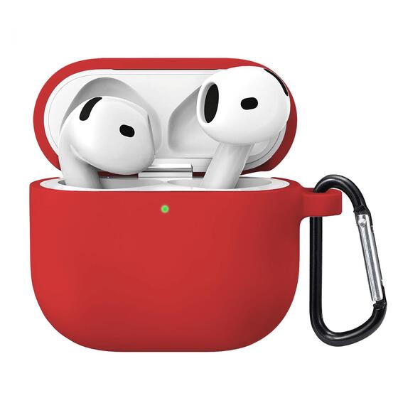 Microsonic Airpods 4.Nesil / ANC Liquid Silicone Lansman Kırmızı