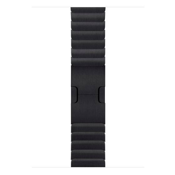 Microsonic Apple Watch Series 9 41mm Kordon Link Bracelet Band Siyah