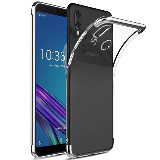 Microsonic Asus Zenfone Max Pro M1 (5.99'') ZB601KL Kılıf Skyfall Transparent Clear Gümüş