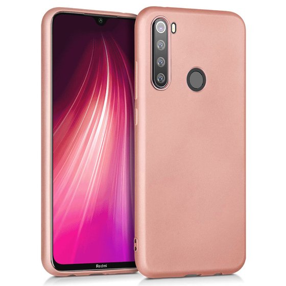 Microsonic Matte Silicone Xiaomi Redmi Note 8T Kılıf Rose Gold