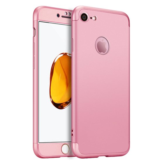 Microsonic Apple iPhone 6 Kılıf Double Dip 360 Protective Rose Gold