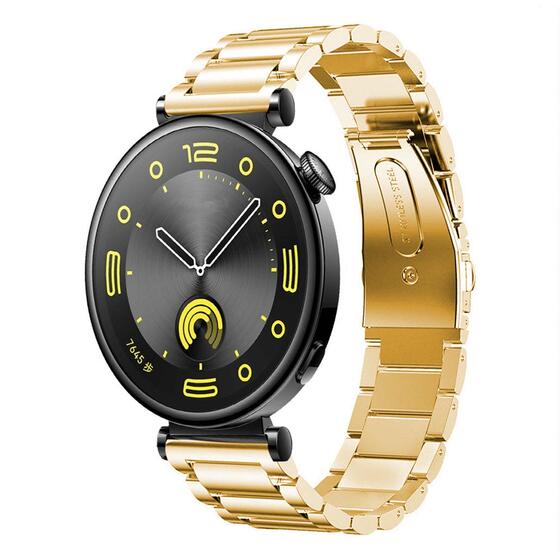 Microsonic Huawei Watch 5 42mm Metal Stainless Steel Kordon Gold