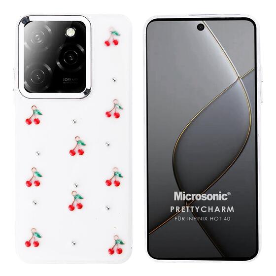 Microsonic Infinix Hot 40 Kılıf PrettyCharm Cherry