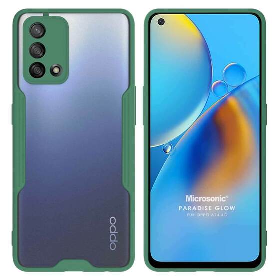 Microsonic Oppo A74 4G Kılıf Paradise Glow Yeşil