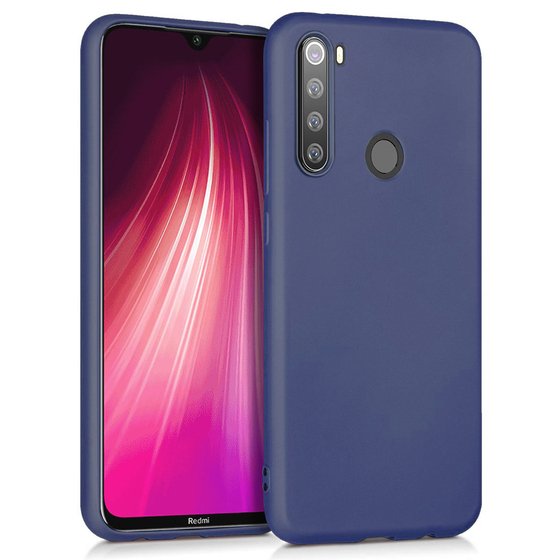 Microsonic Matte Silicone Xiaomi Redmi Note 8T Kılıf Lacivert