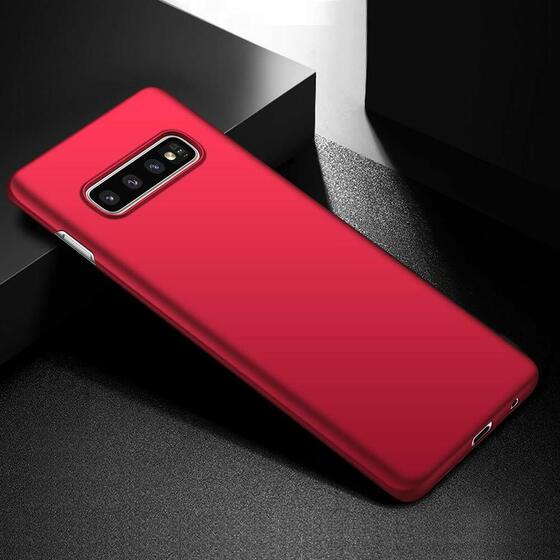 Microsonic Samsung Galaxy S10 Plus Kılıf Premium Slim Kırmızı