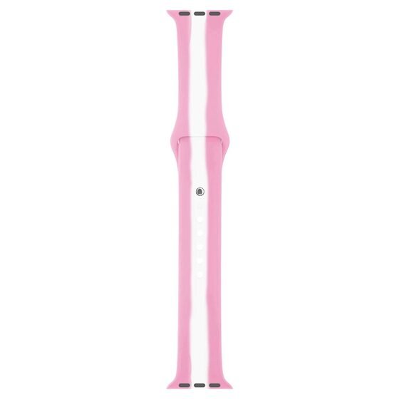 Microsonic Apple Watch Series 8 45mm Kordon Town Stripe Pembe