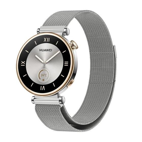 Microsonic Huawei Watch 5 42mm Milanese Loop Kordon Gümüş