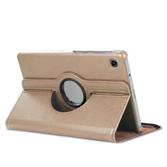 Microsonic Lenovo Tab M10 3.Nesil 10.1`` Kılıf (TB-328F) 360 Rotating Stand Deri Gold