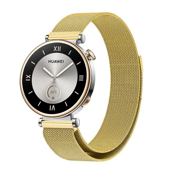 Microsonic Huawei Watch 5 42mm Milanese Loop Kordon Gold