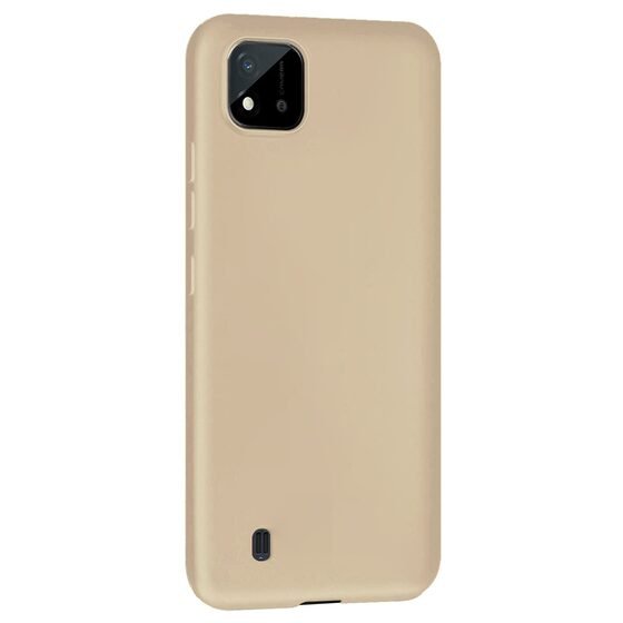 Microsonic Matte Silicone Realme C11 2021 Kılıf Gold