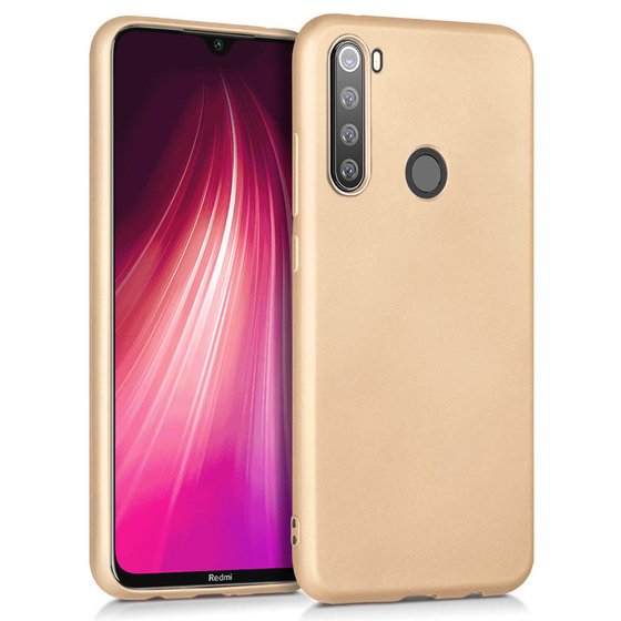 Microsonic Matte Silicone Xiaomi Redmi Note 8T Kılıf Gold