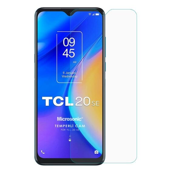 Microsonic TCL 20 SE Tempered Glass Cam Ekran Koruyucu