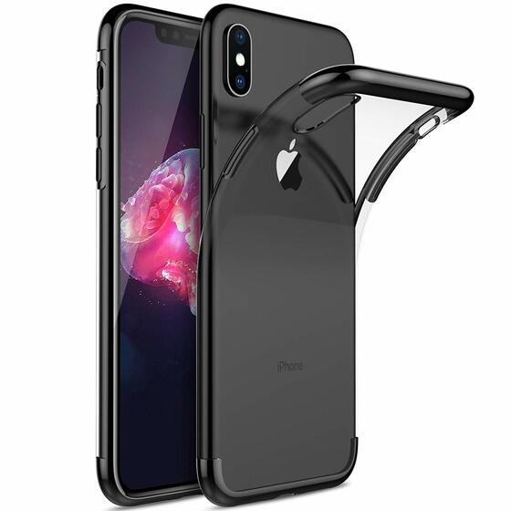 Microsonic Apple iPhone XS Max (6.5'') Kılıf Skyfall Transparent Clear Siyah