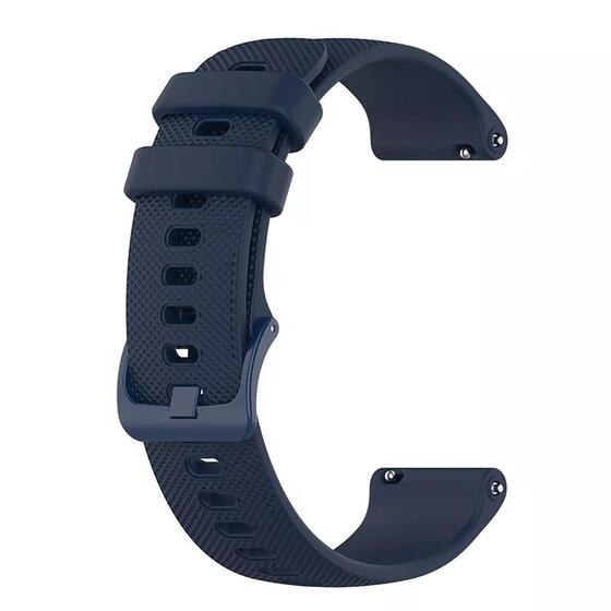 Microsonic Huawei Watch 5 42mm Kordon, Silicone Sport Band Lacivert