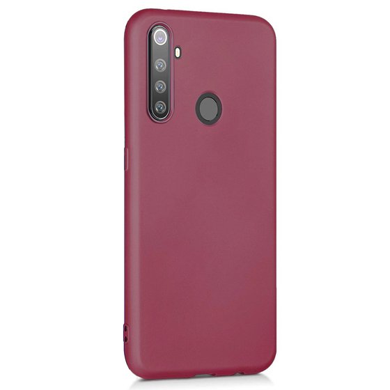 Microsonic Matte Silicone Realme 6i Kılıf Mor