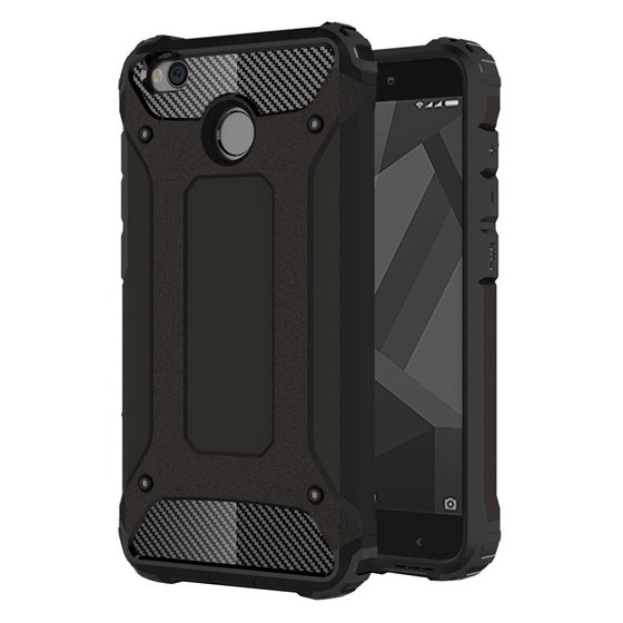 Microsonic Xiaomi Redmi 4x Kılıf Rugged Armor Siyah