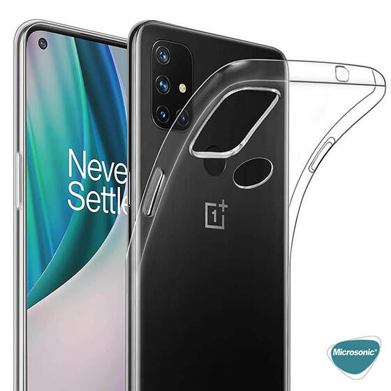 Microsonic OnePlus Nord N10 5G Kılıf Transparent Soft Beyaz