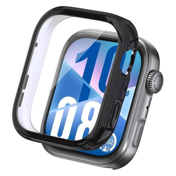 Microsonic Huawei Watch Fit 4 Kılıf 360 Full Round Soft Silicone Siyah
