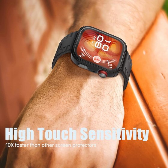 Microsonic Huawei Watch Fit 4 Kılıf 360 Full Round Soft Silicone Siyah