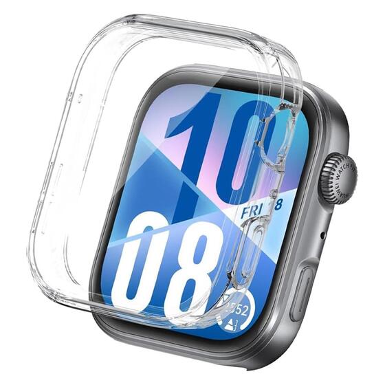 Microsonic Huawei Watch Fit 4 Kılıf 360 Full Round Soft Silicone Şeffaf